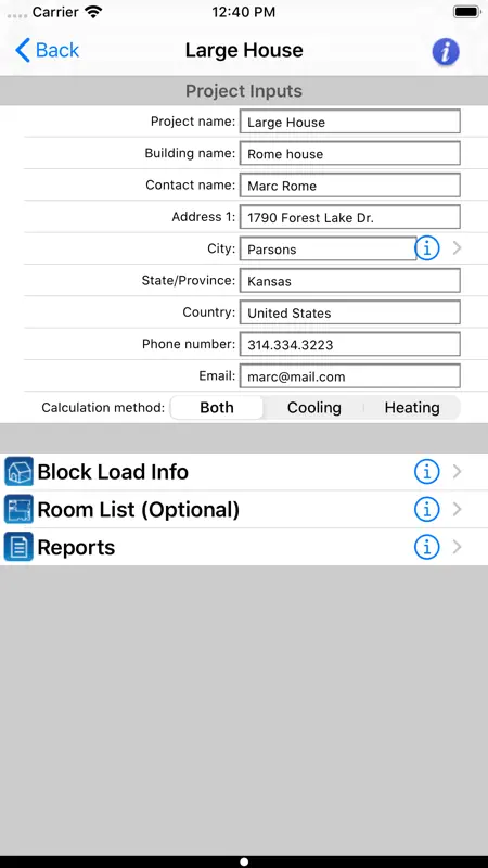 HVAC Residential Load Calcs screenshot 2 of 10