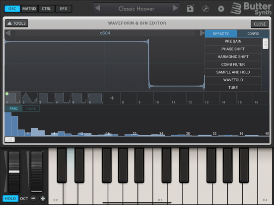 ButterSynth iPad app afbeelding 4