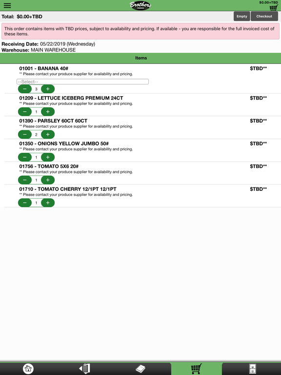 Brothers Produce Houston iPad screenshot 4 - Business app