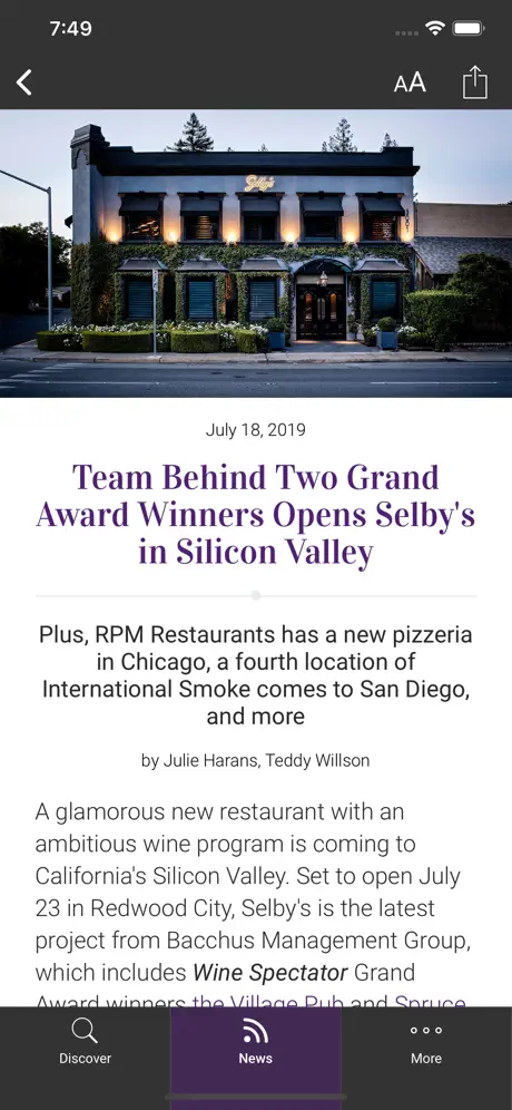 Restaurant Awards