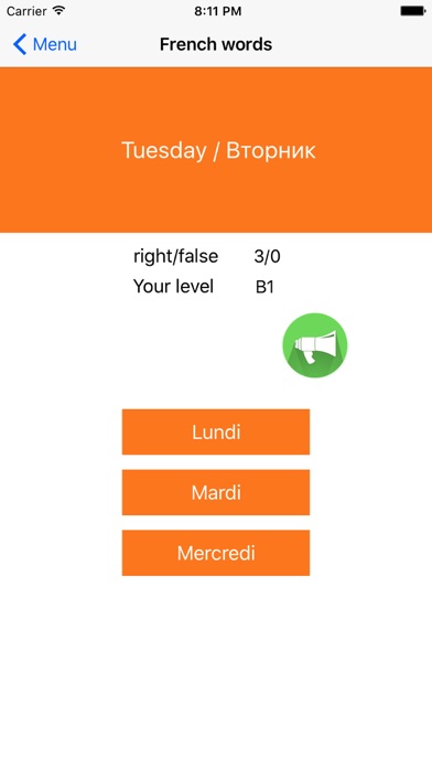 Screenshot #2 pour French Test A1 A2 B1 + Grammar