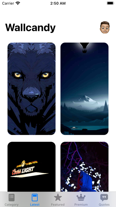 Wallcandy - Unique Wallpapers Screenshot