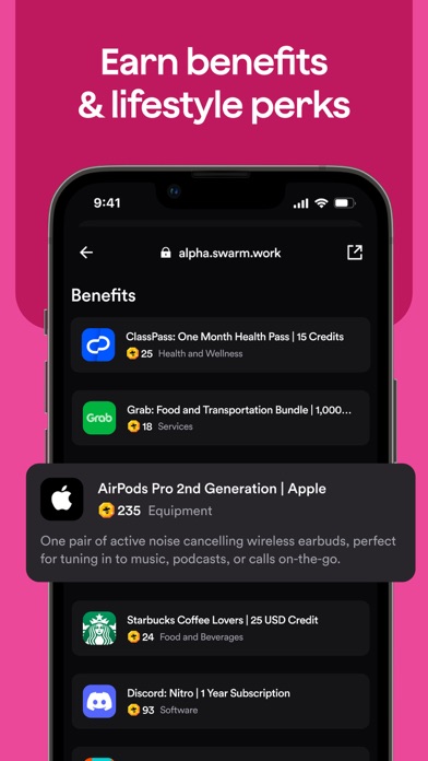 swarm.work Screenshot