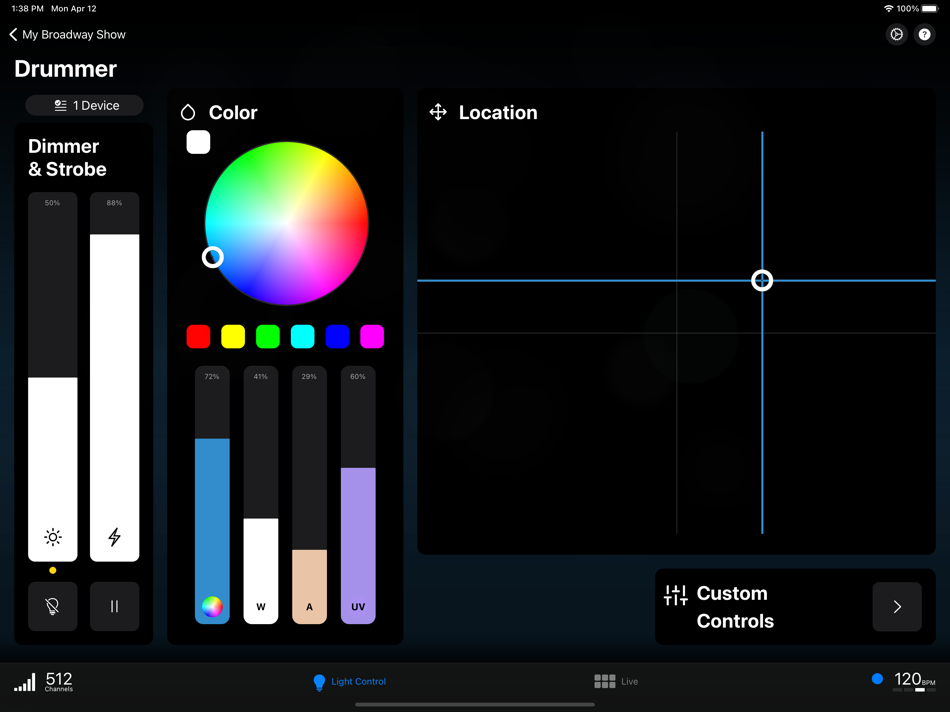 #3. Photon 2: DMX Light Controller (iOS) Bởi: StudiOS