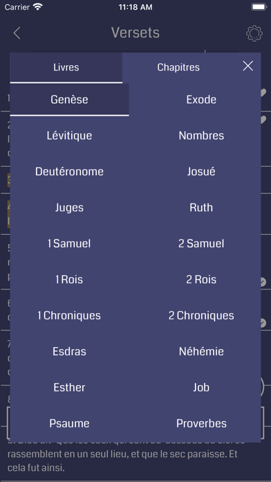 French Bible Audio Screenshot