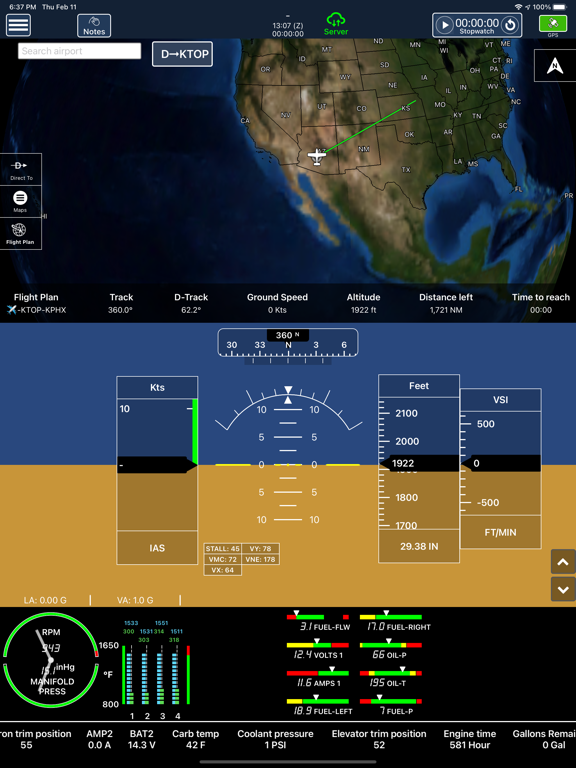 Screenshot #4 pour smartMFD by Guardian Avionics