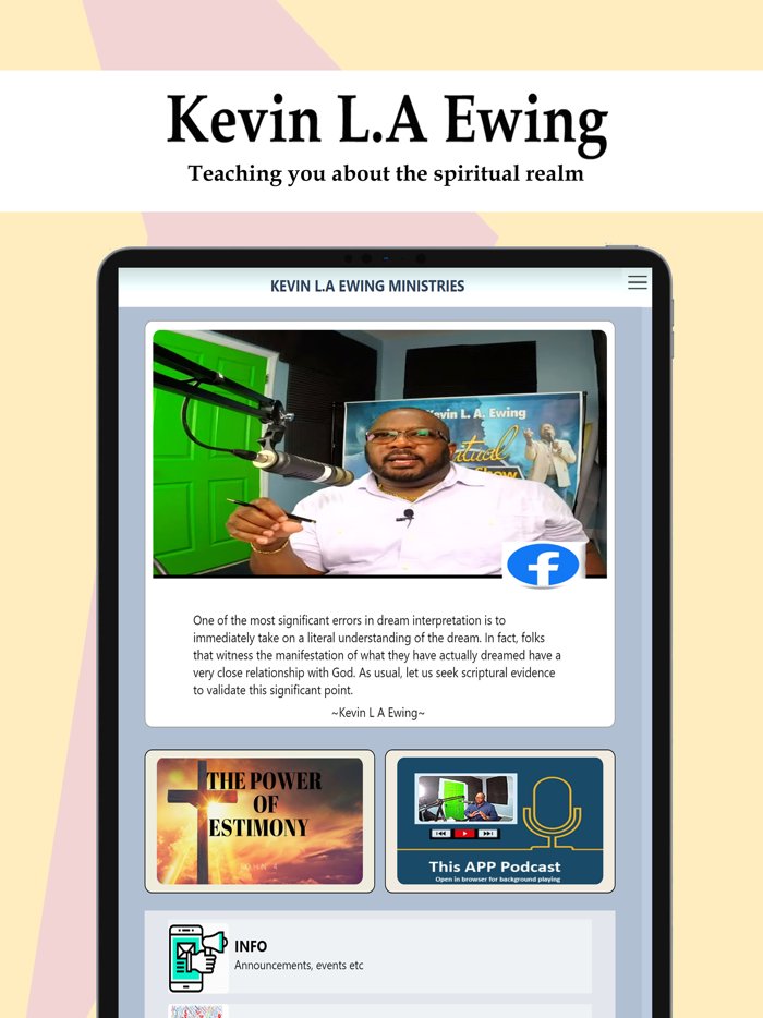 Kevin LA Ewing Ministries.