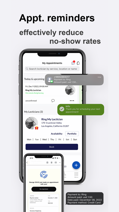 Ring My Stylist: Booking App Screenshot
