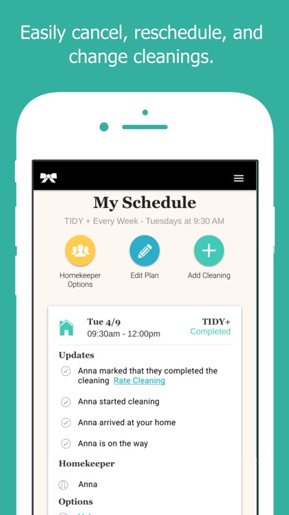 TIDY - Cleaning & Maintenance