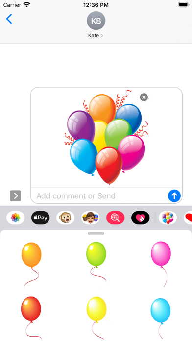 Screenshot #2 pour Best Balloon stickers & emoji