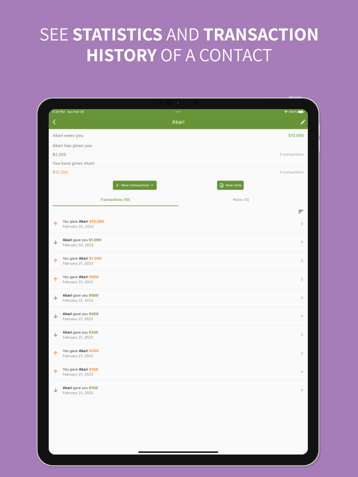 Sono Debt tracker and manager