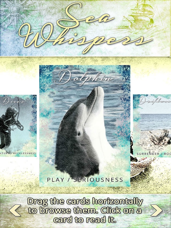 Sea Whispers Oracle Cards iPad screenshot 4 - Lifestyle app