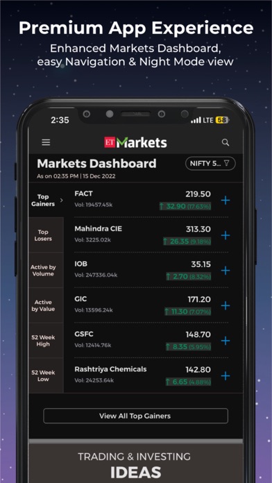 ET Markets Screenshot