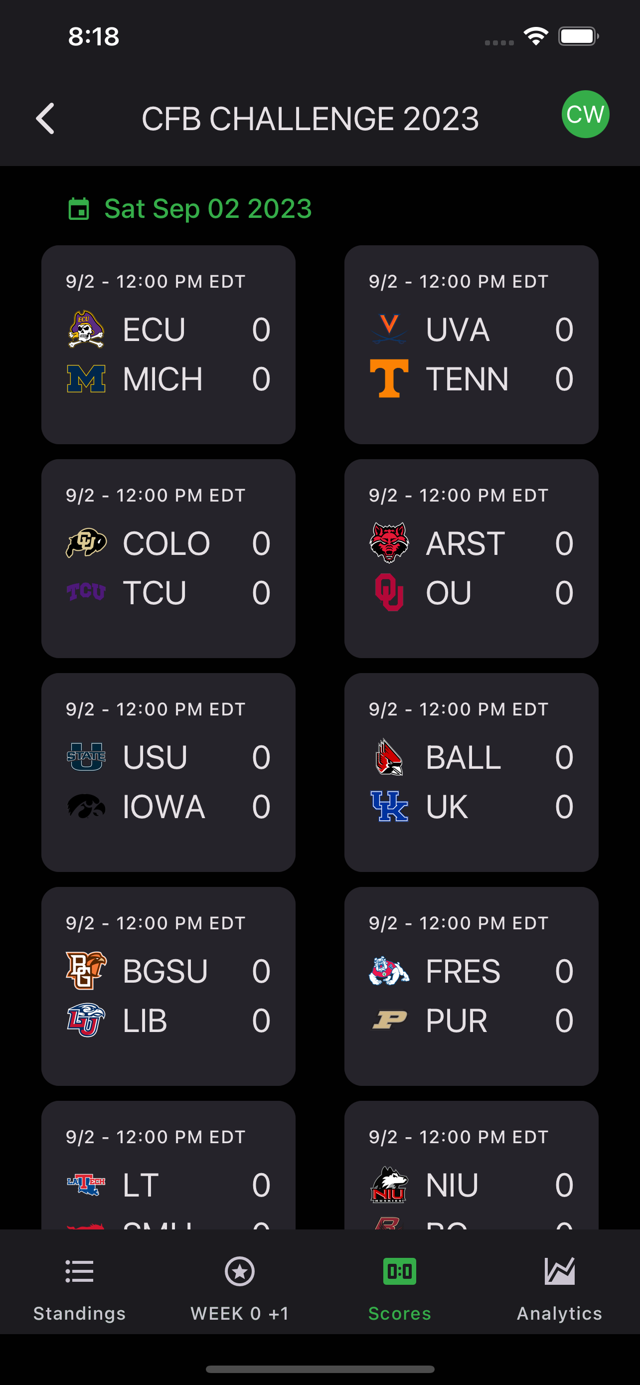 CFB Challenge