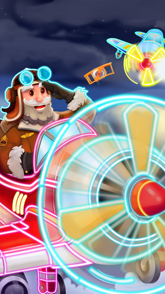 #7. Merge Planes Neon Game (iOS) 由: Baxter Games Newcastle Limited