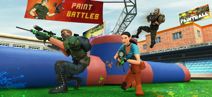 Paintball Shooting Games 3D