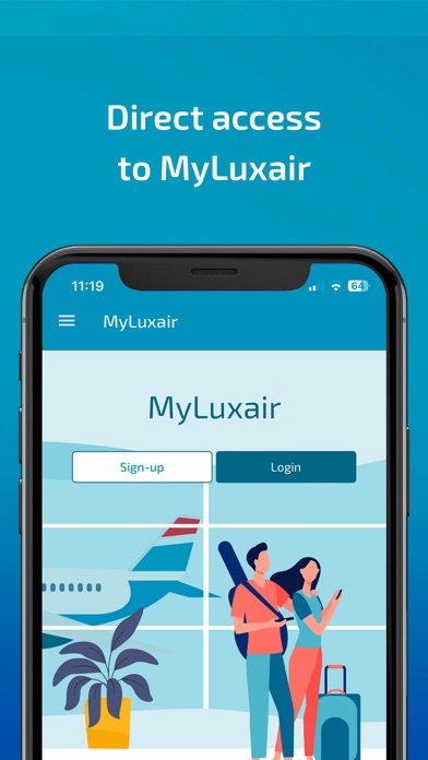 Luxair Luxembourg Airlines Screenshot