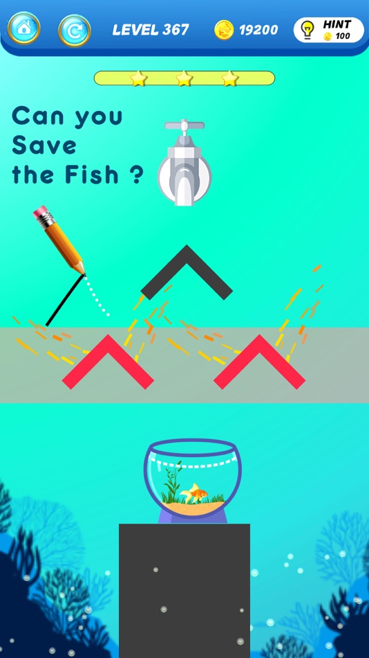 #5. Save The Fish - Physics Puzzle (iOS) Podle: Nirav Tank