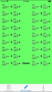 duffer's golf score card iphone screenshot 1