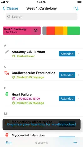 Game screenshot Classes: Study Organizer apk