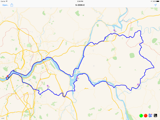 GPX Tracker iPad app afbeelding 4