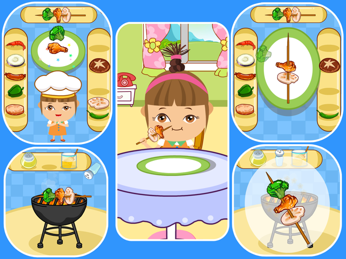 Barbecue Food Cooking Games