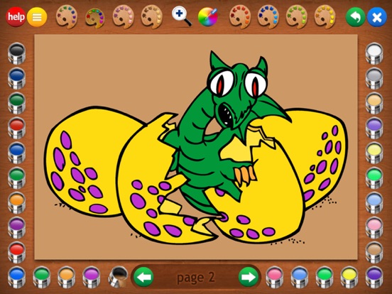 Screenshot #4 pour Dragon Attack Coloring Book