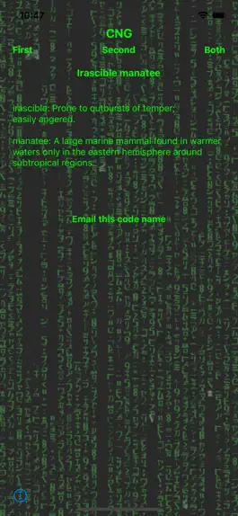 Game screenshot CodeNameGenerator hack