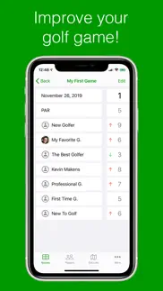 golfer's scorecard iphone screenshot 1