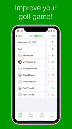 Golfer's Scorecard screenshot 1
