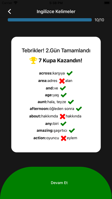 Rastgele İngilizce Kelimeler Screenshot