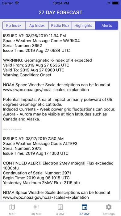 Aurora Forecast & Alerts Screenshot