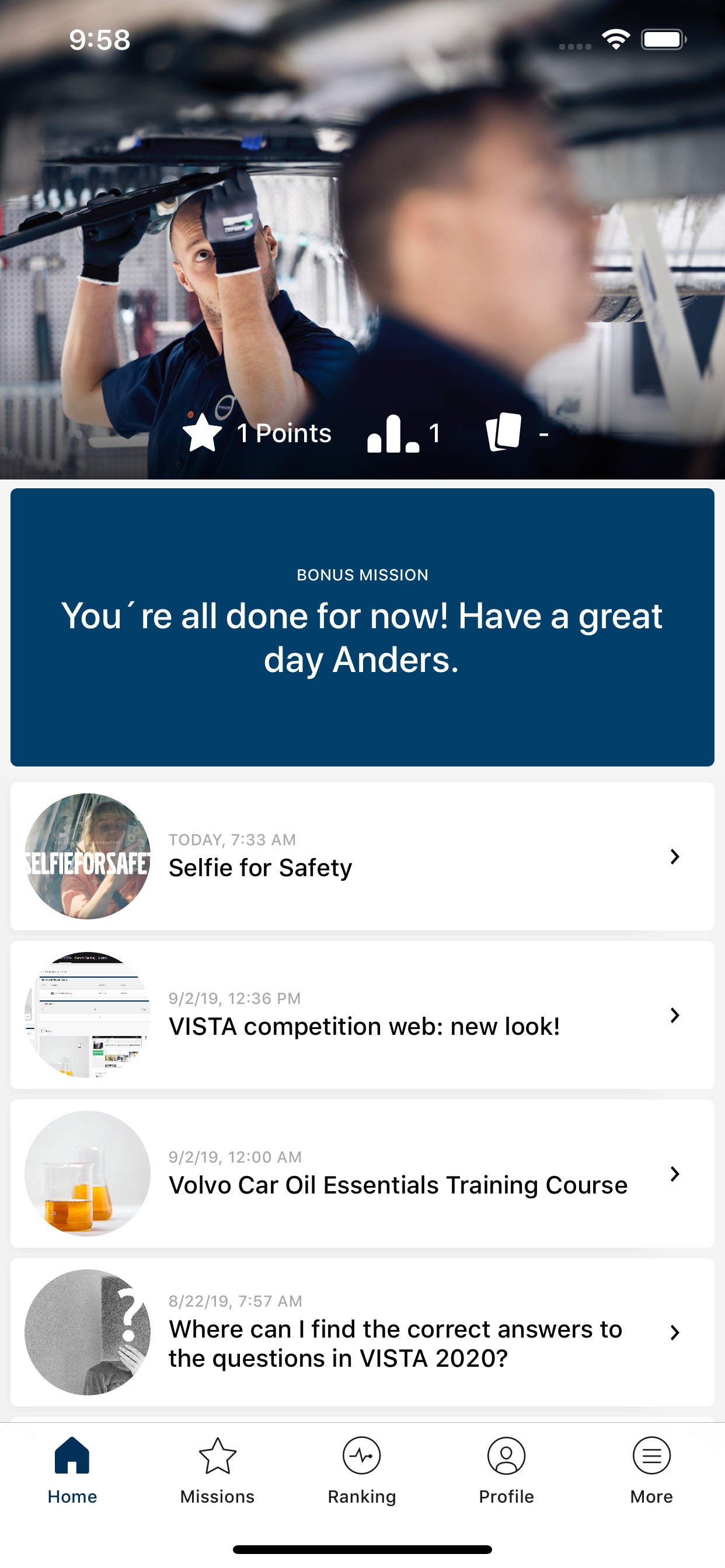 Volvo Cars VISTA Competition