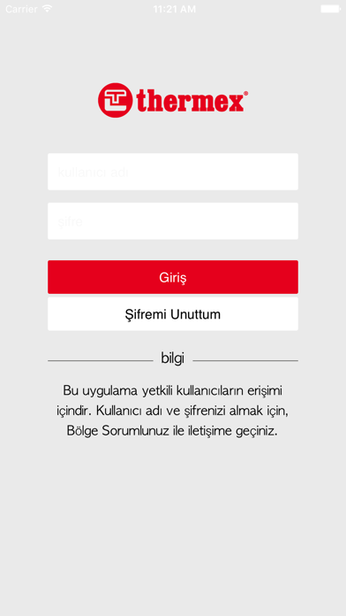 Thermex Mobil Teknisyen Screenshot