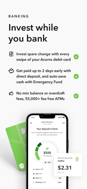 Acorns: Invest Spare Change On The App Store