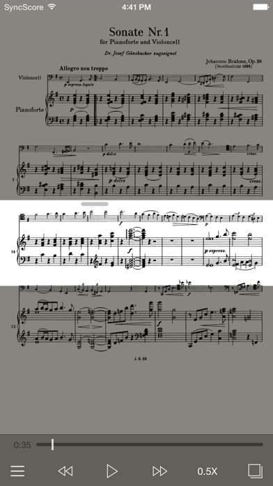 Brahms Cello Sonatas Screenshot