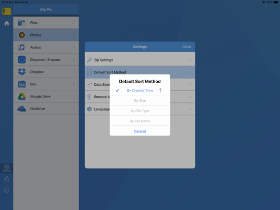 iZip –  Zip Unzip Unrar iPad app afbeelding 8