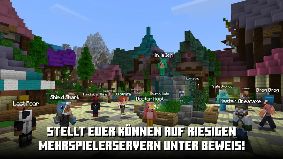 Screenshot von Minecraft auf dem iPhone 5