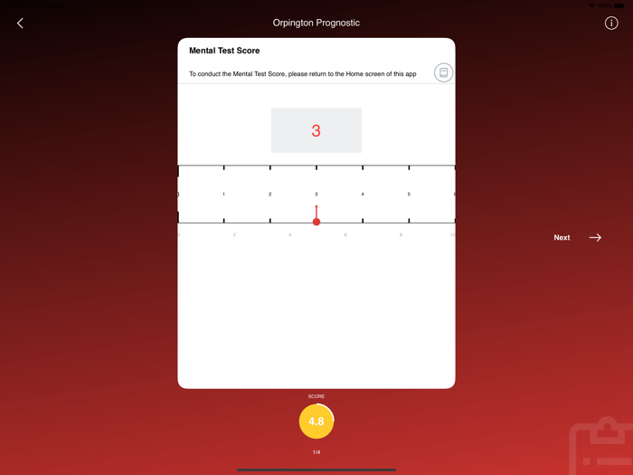 Orpington Prognostic Scale