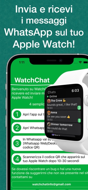 WatchChat 2: for WhatsApp su App Store