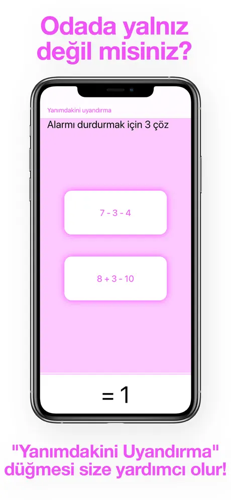 Çalar Saat Mathe Alarm Clock