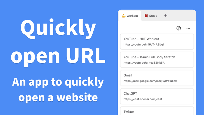 LinkList - Quickly open URL