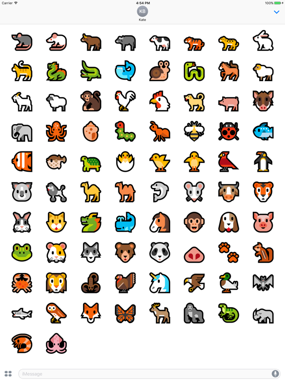Screenshot #4 pour Colorful Animal Stickers