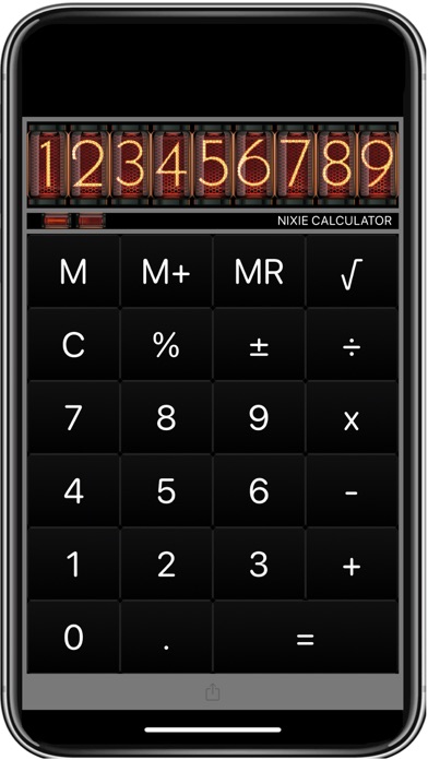 Nixie Calculator Screenshot