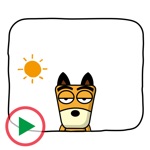 Download KOROSUKE Dog 1 Sticker app