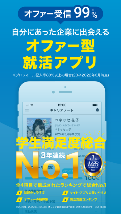 就活はdodaキャンパス 新卒へスカウトが... screenshot1