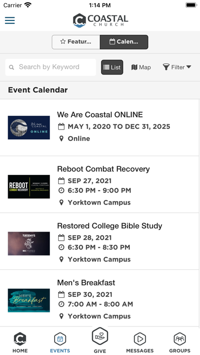 Coastal Church. Screenshot 4 - AppWisp.com Coastal Church. Screenshot 4 - AppWisp.com