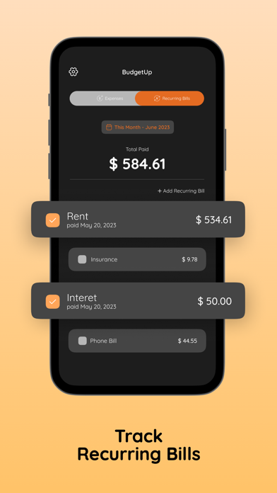 Budget Tracker - BudgetUp Screenshot