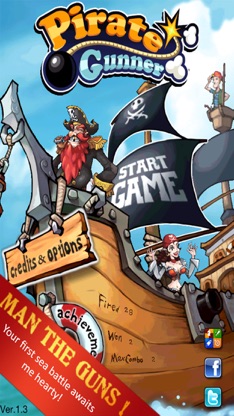 Pirate Gunner HD screenshot 1