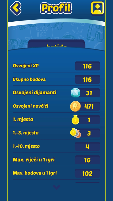 Riječomanija Screenshot